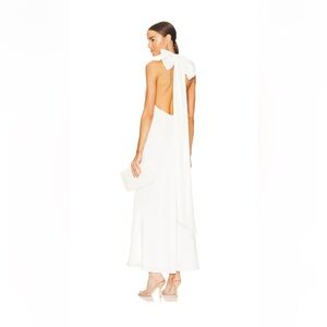 MISHA x REVOLVE Evianna Satin gown ivory